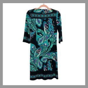 KUPCAKE FLORAL DRESS Midi.Fall Crew Neck Casual Modern Dress